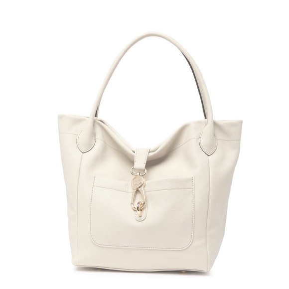 Belvedere logo lock tote shop